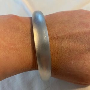 Alexis Bittar tapered lucite  bangle, White